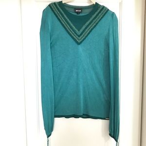 Just Cavalli Green Sweater